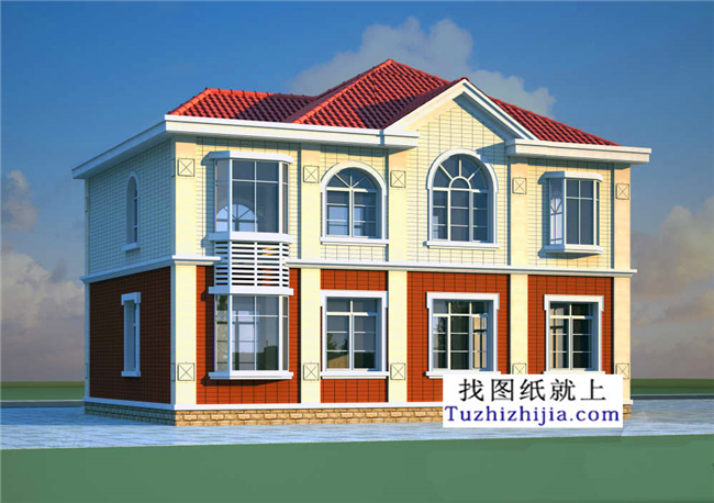 160平方米農村實用型二層自建小別墅設計施工圖紙15米*10米