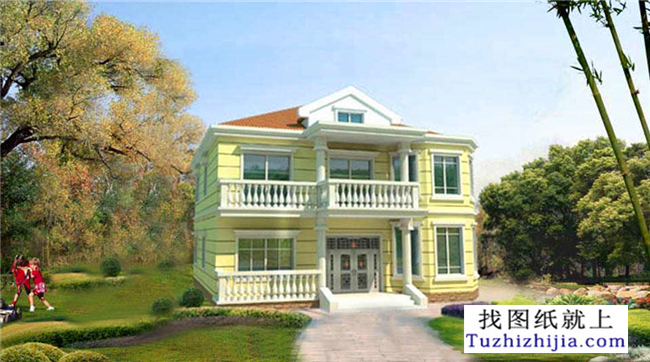 140平方米二層新農(nóng)村經(jīng)濟(jì)實(shí)用的房屋設(shè)計(jì)圖紙,12x12米