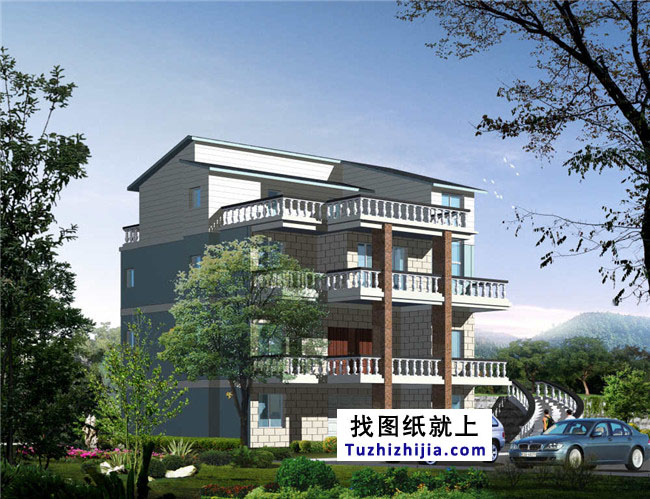 30萬的新農(nóng)村三層半房屋設計圖紙