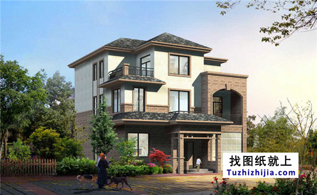 110平方米新農(nóng)村三層房屋設(shè)計(jì)圖紙