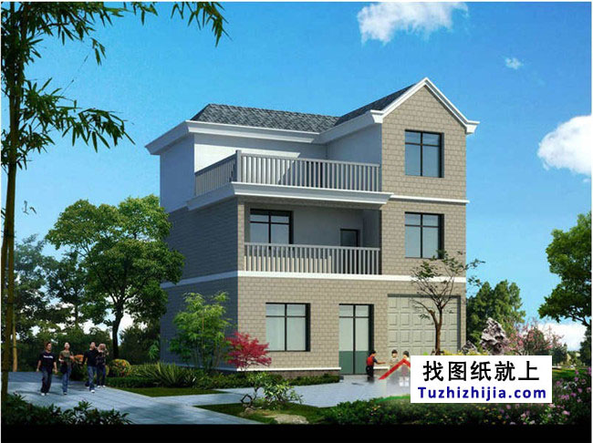 90平方米新農(nóng)村三層房屋設(shè)計(jì)圖紙