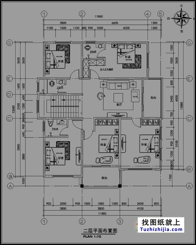 大氣實(shí)用的三層別墅設(shè)計(jì)圖紙及效果圖