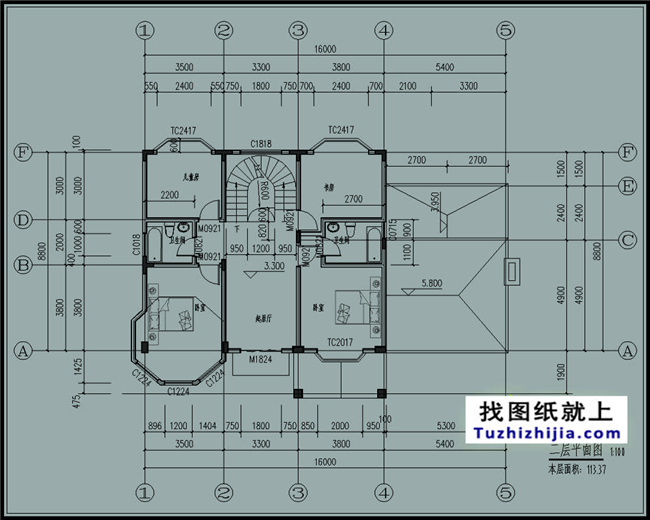 150平方米二層別墅設(shè)計及效果圖展示下載，17X10米