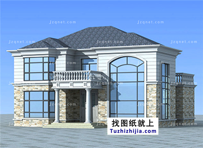 183平方米新農(nóng)村自建二層小別墅設(shè)計圖及效果圖，15X13米