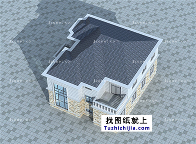 183平方米新農(nóng)村自建二層小別墅設(shè)計圖及效果圖，15X13米