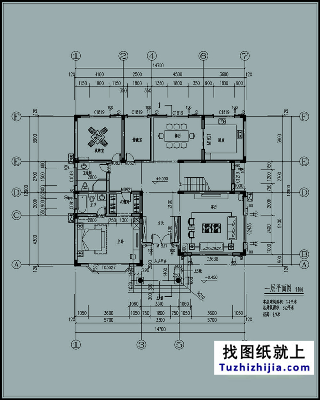 183平方米新農(nóng)村自建二層小別墅設(shè)計圖及效果圖，15X13米