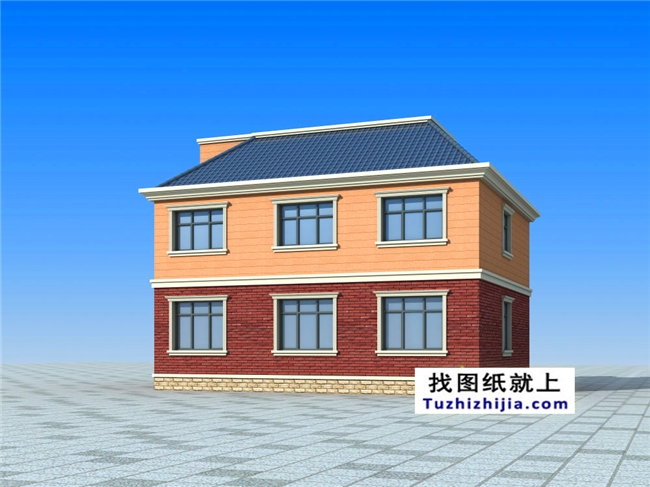 120平方米現(xiàn)代實用的新農(nóng)村二層自建房屋設(shè)計圖紙及效果圖大全,12x10米