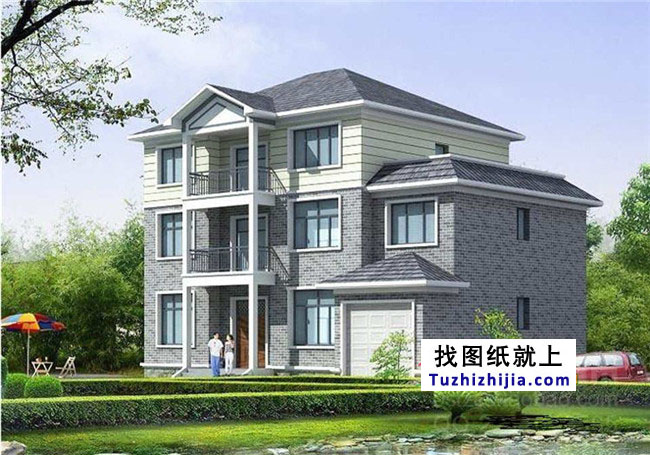 160平方米新農(nóng)村三層別墅設(shè)計圖及效果圖