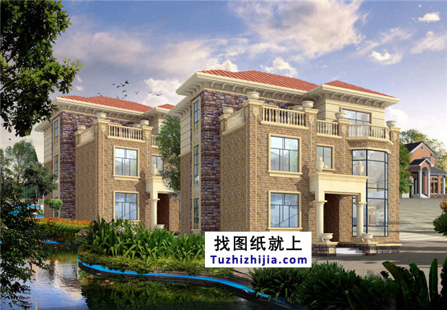 豪華復(fù)式三層別墅設(shè)計圖紙