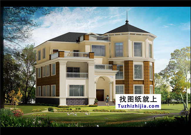 高端歐式三層別墅設(shè)計(jì)圖紙