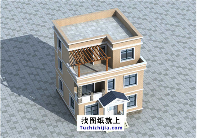 80平方米新農(nóng)村三層房屋設(shè)計(jì)圖