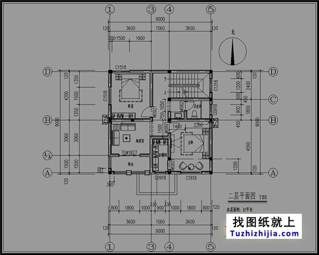 80平方米新農(nóng)村三層房屋設(shè)計(jì)圖