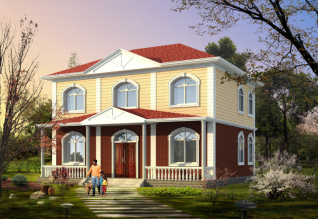 130平方米現(xiàn)代實用農(nóng)村二層房屋設計圖紙大全12x9米