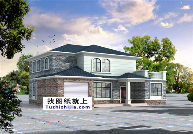 170平方米農(nóng)村豪華型二層自建房屋設(shè)計(jì)圖紙,15x12米