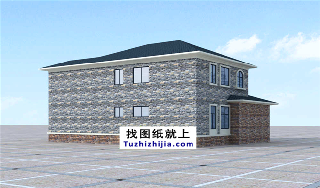 170平方米農(nóng)村豪華型二層自建房屋設(shè)計(jì)圖紙,15x12米