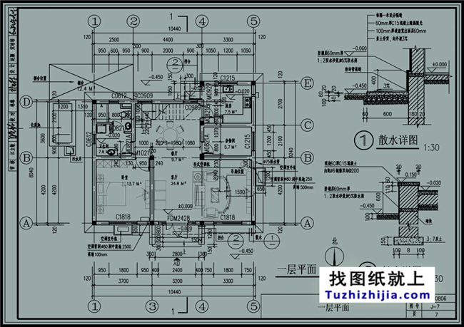 88平方米農(nóng)村二層小戶型自建房屋設(shè)計(jì)圖紙帶外觀效果圖，10x9米