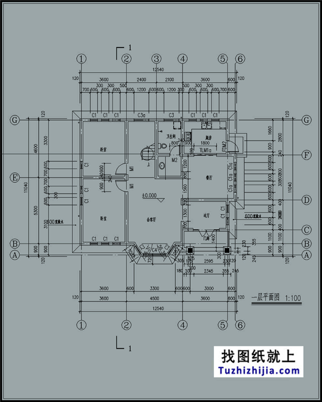 138平方米兩層別墅CAD設(shè)計圖紙及效果圖，13x11米