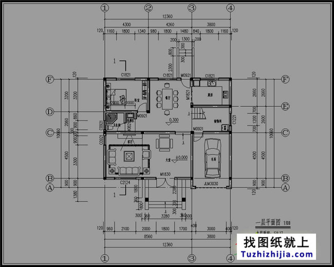 新農(nóng)村三層房屋cad建筑設(shè)計(jì)圖紙