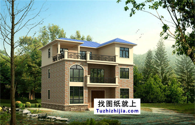 湖南實用三層房屋設(shè)計圖紙