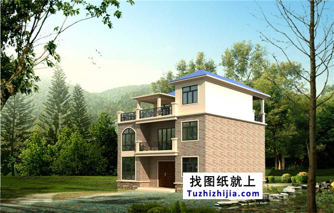 湖南實用三層房屋設(shè)計圖紙