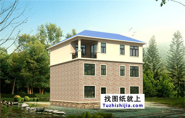 湖南實用三層房屋設(shè)計圖紙