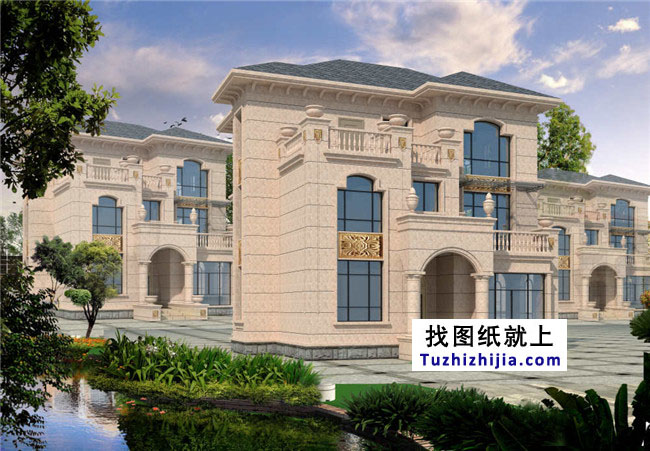 浙江新農(nóng)村三層別墅設(shè)計(jì)圖紙及效果圖