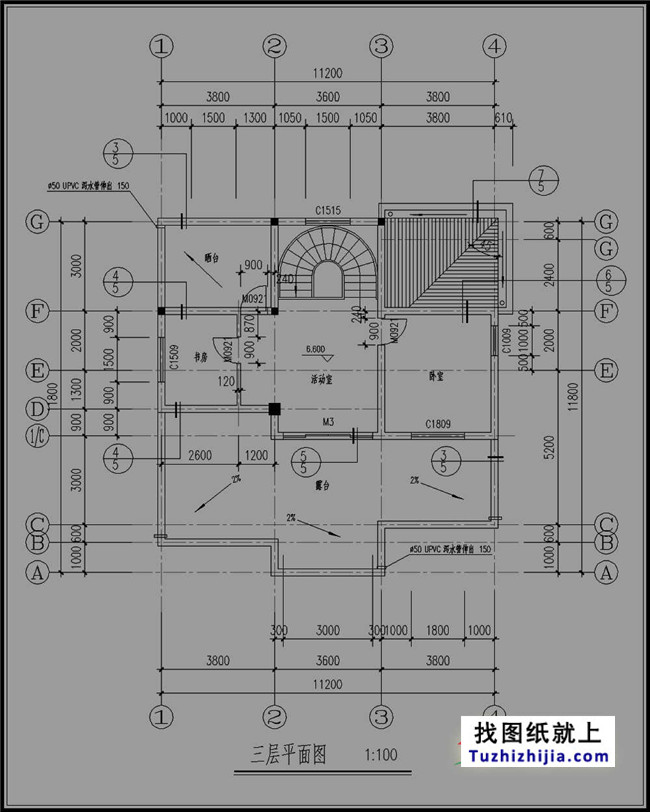 130平方米新農(nóng)村三層別墅設(shè)計(jì)圖紙
