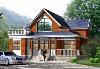 160平方米歐式一層半別墅施工設(shè)計(jì)圖紙13X13米