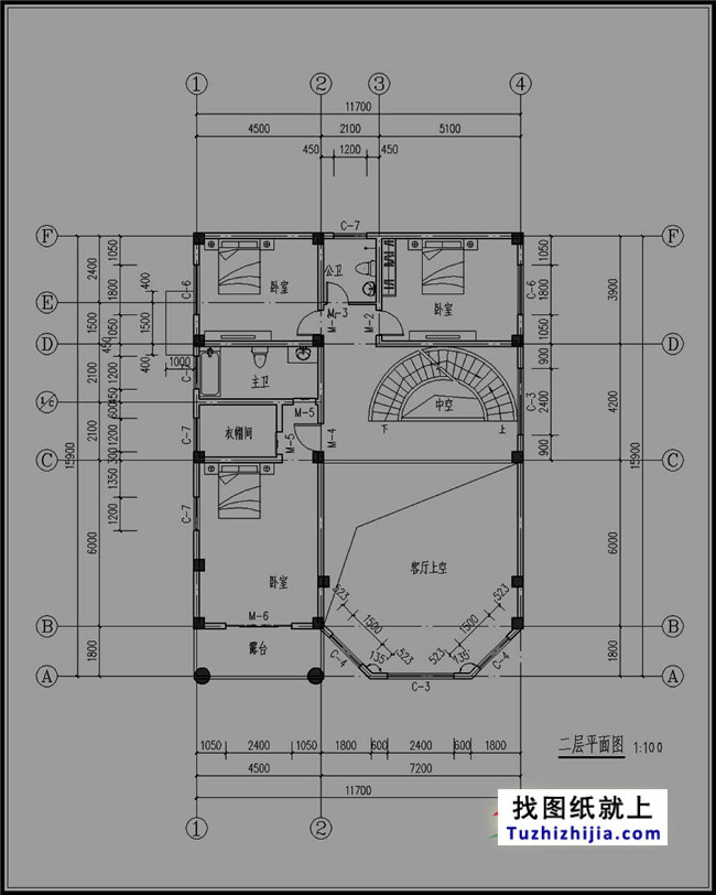 180平方米新農(nóng)村三層別墅設(shè)計(jì)圖紙