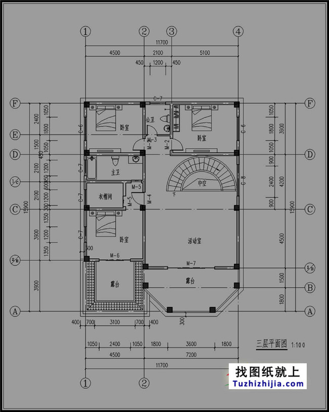 180平方米新農(nóng)村三層別墅設(shè)計(jì)圖紙