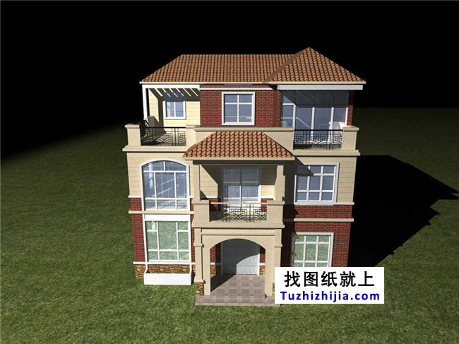 新農(nóng)村二層半房屋設(shè)計(jì)圖紙及效果圖