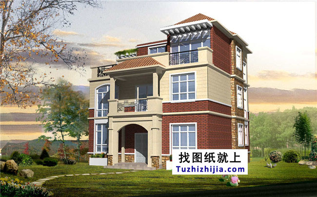 新農(nóng)村二層半房屋設(shè)計(jì)圖紙及效果圖