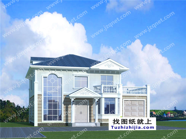 163平方米二層自建別墅設(shè)計(jì)施工建筑圖紙及效果圖，15x11米