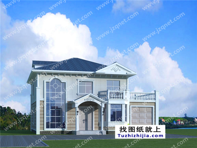 163平方米二層自建別墅設(shè)計(jì)施工建筑圖紙及效果圖，15x11米