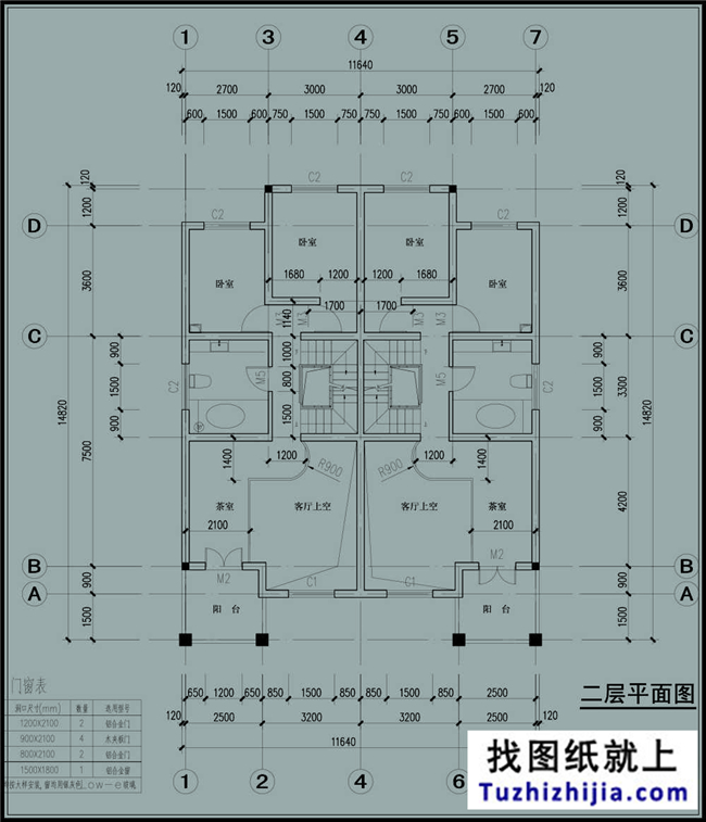 175平方米歐式三層雙拼別墅設(shè)計(jì)施工圖紙及效果圖，12x13米