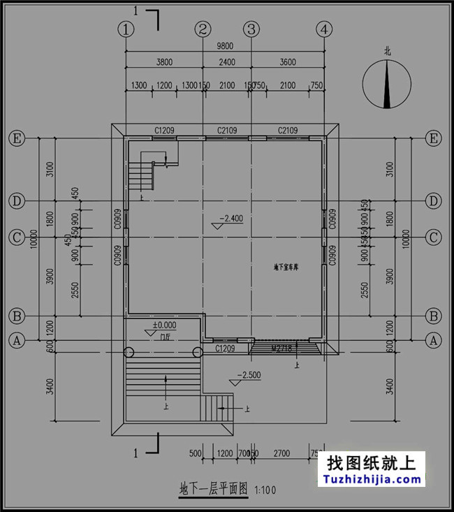 100平方米自建三層半別墅設(shè)計(jì)圖紙
