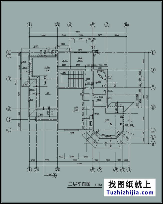 220平方米三層經(jīng)典豪華別墅農(nóng)村設(shè)計圖紙帶外觀效果圖,17X13米