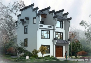 90平方米徽派風(fēng)格三層別墅施工建筑設(shè)計(jì)圖紙大全9x10米