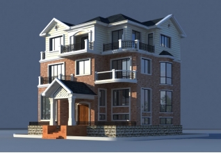 180平方米三層豪華別墅農(nóng)村房屋設(shè)計(jì)施工圖紙14X17米