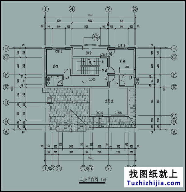120平方米新農(nóng)村全套三層別墅設(shè)計(jì)圖紙及外觀圖,12X11米