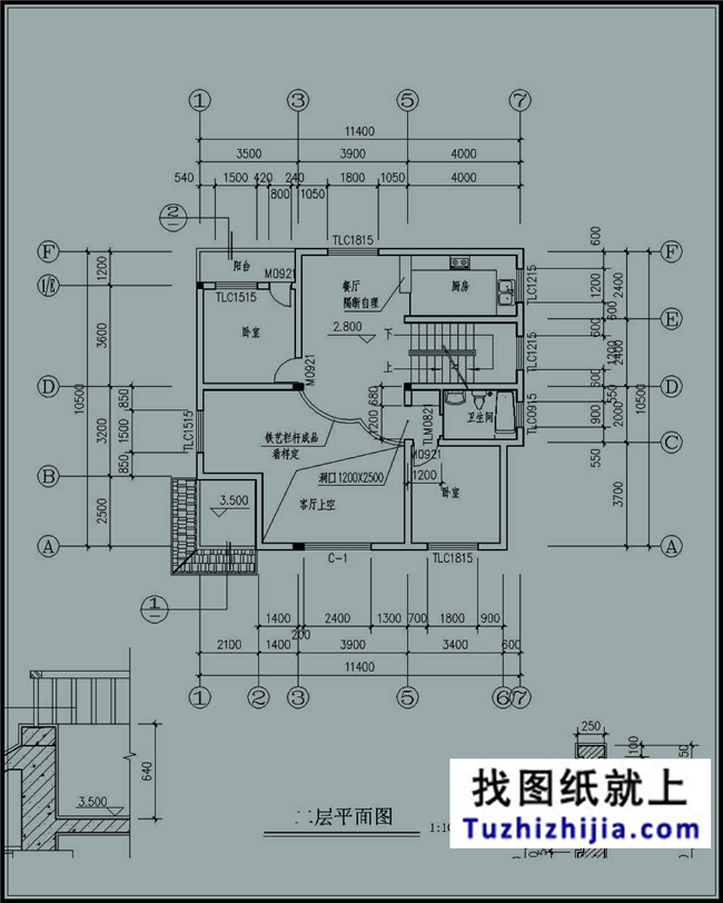 120平方米農(nóng)村漂亮三層別墅施工設(shè)計(jì)建筑圖紙,12x11米
