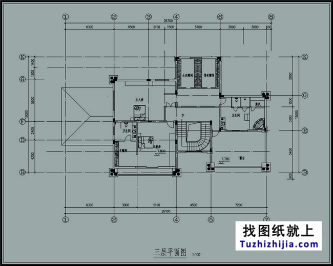 330平方米豪華歐式農(nóng)村三層別墅建筑圖及效果圖,26X19米