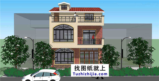 新農(nóng)村自建房三層房屋設(shè)計(jì)圖紙