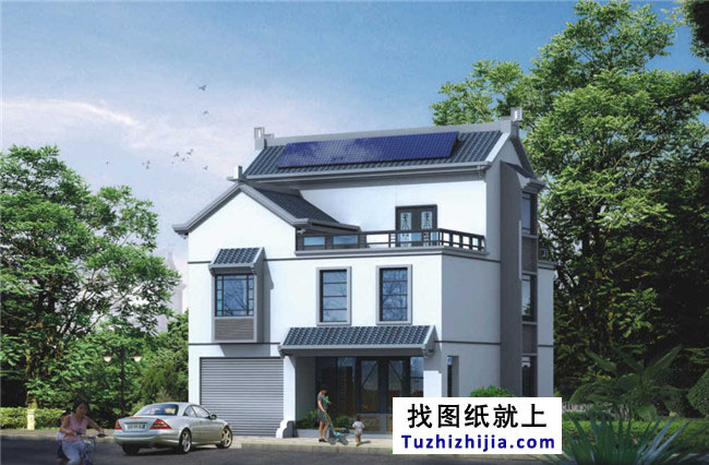 80平方米新農(nóng)村三層住宅房屋設(shè)計(jì)圖