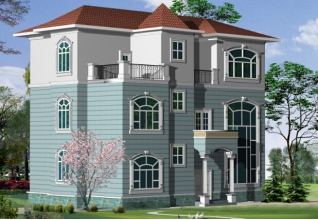 150平方米鄉(xiāng)村清新洋氣三層別墅設(shè)計(jì)圖紙15X10米