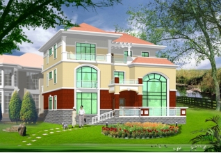 240平方米大氣實(shí)用農(nóng)村三層別墅設(shè)計(jì)施工圖紙16x15米