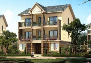 三層地中海風(fēng)格小別墅設(shè)計圖紙，含效果圖，10x12米