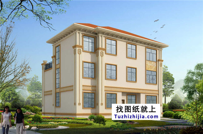 高端農(nóng)村三層歐式房屋設(shè)計(jì)圖紙