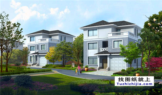 120平方米新農(nóng)村自建三層別墅施工圖紙,11X11米