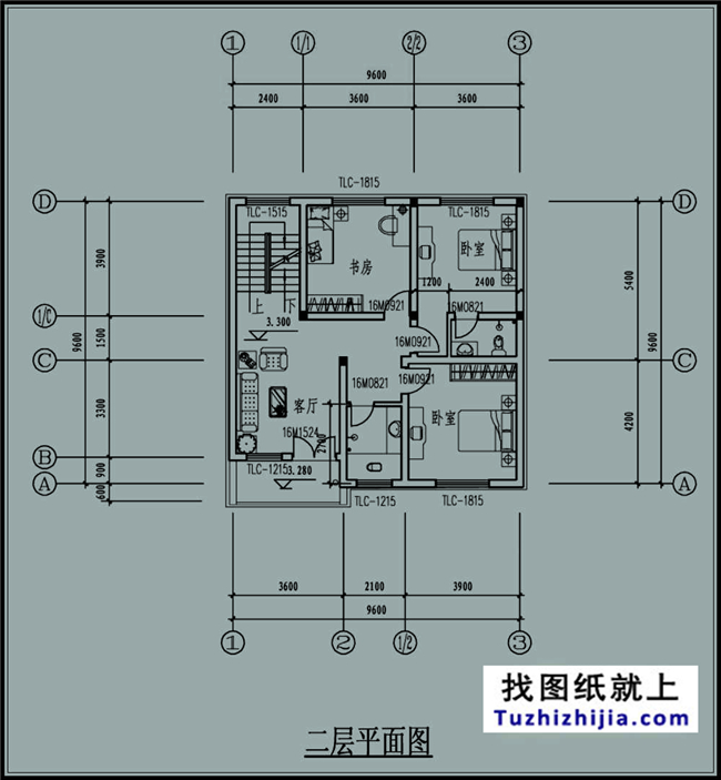 100平方米地中海風格農(nóng)村三層別墅建筑設(shè)計圖紙,10X10米